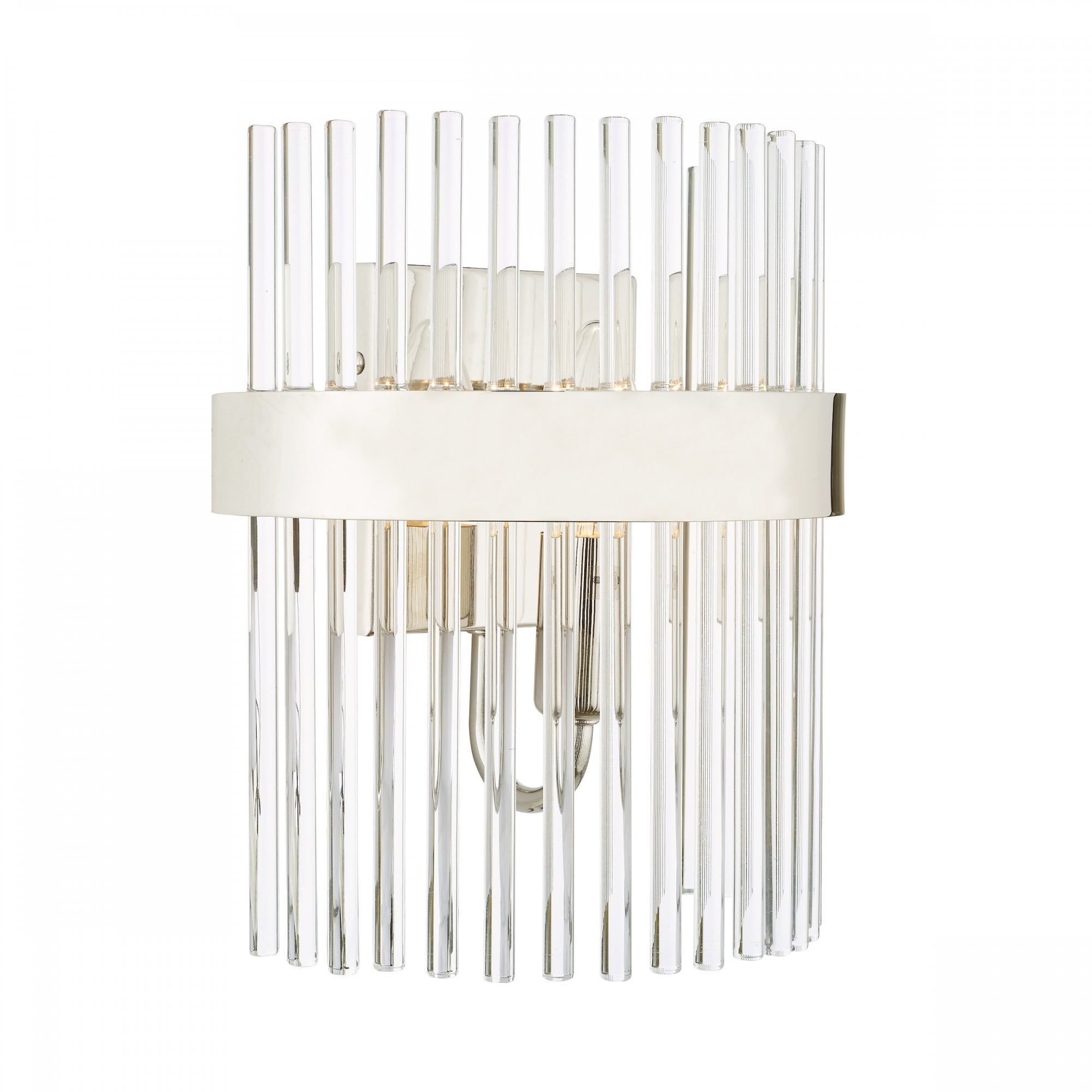 Alexa Glass Wall Light In Polished Nickel Finish LA3691060-Q