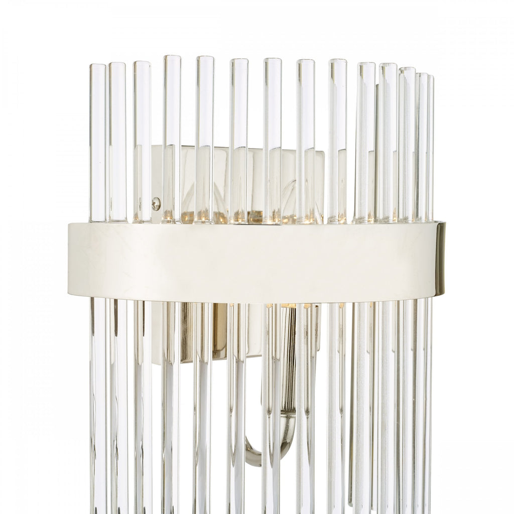 Alexa Glass Wall Light In Polished Nickel Finish LA3691060-Q