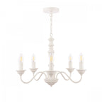 Tate Wooden Ceiling Pendant Light In Distressed White Finish LA3756058-Q