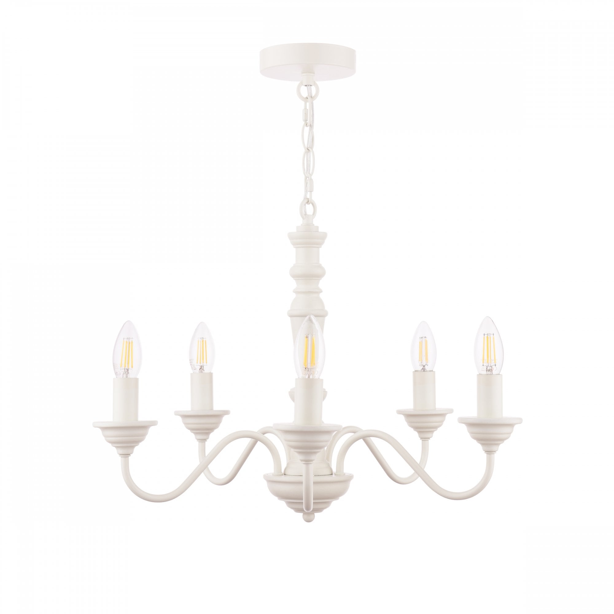 Tate Wooden Ceiling Pendant Light In Distressed White Finish LA3756058-Q