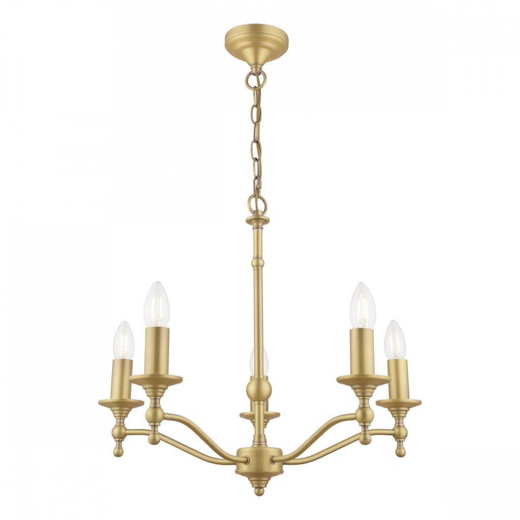 Ludchurch 5 Light Classic Chandelier In Matt Antique Brass Finish LA3756392-Q