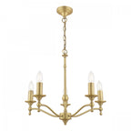 Ludchurch 5 Light Classic Chandelier In Matt Antique Brass Finish LA3756392-Q