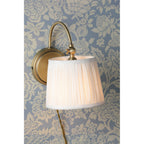 Hemsley Plugged In Wall Light In Matt Antique With Ivory Shade LA3756321-Q