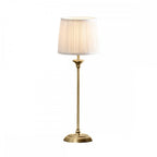 Hemsley Table Lamp In Matt Antique With Ivory Shade LA3756320-Q