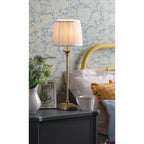 Hemsley Table Lamp In Matt Antique With Ivory Shade LA3756320-Q