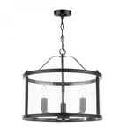Harrington Vintage 3 Light Ceiling Lantern In Matt Black Finish LA3756311-Q