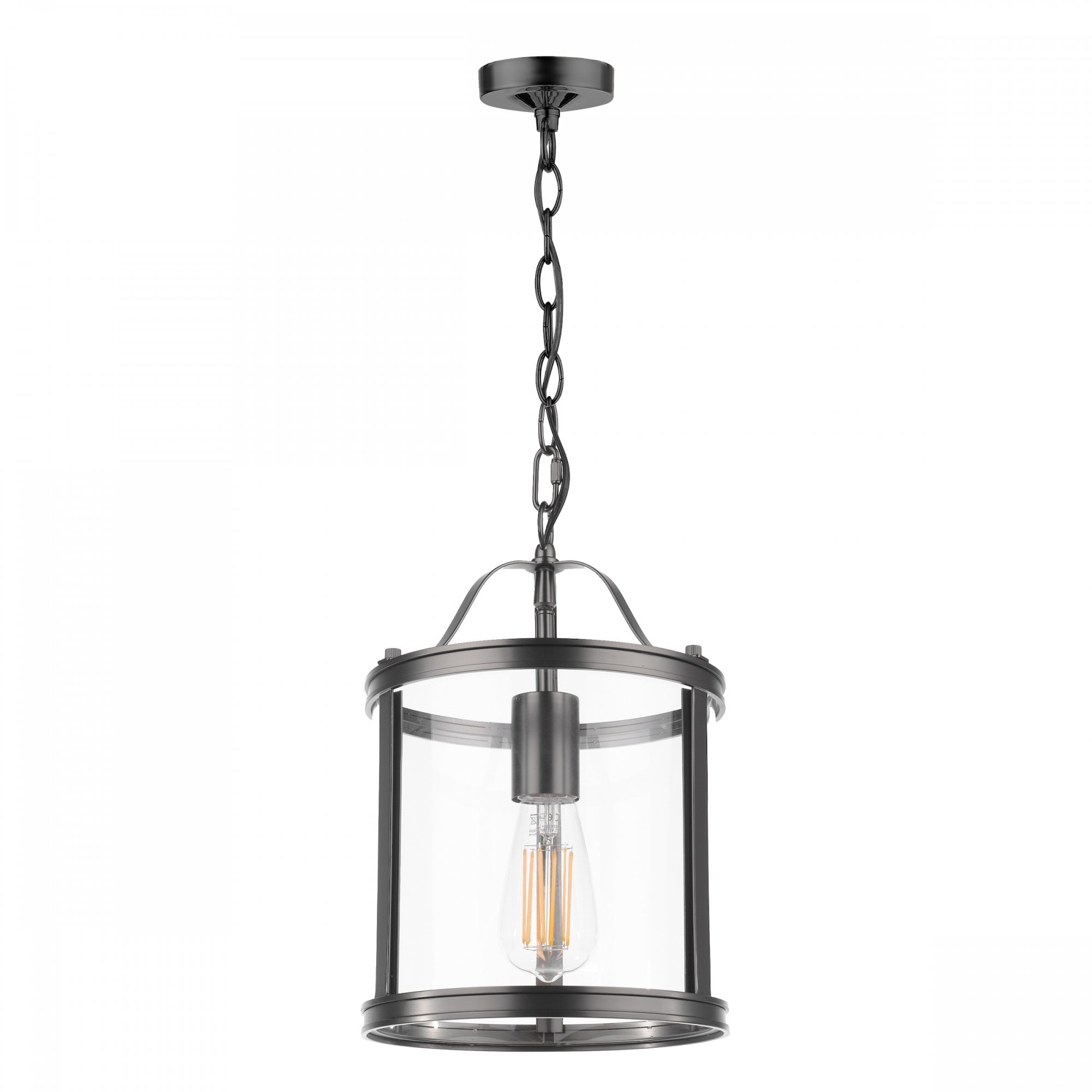 Harrington Vintage Single Ceiling Lantern In Matt Black Finish LA3756314-Q