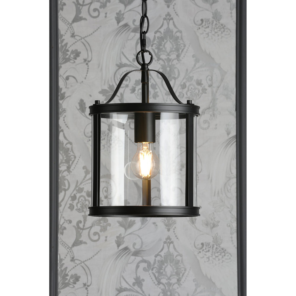 Harrington Vintage Single Ceiling Lantern In Matt Black Finish LA3756314-Q