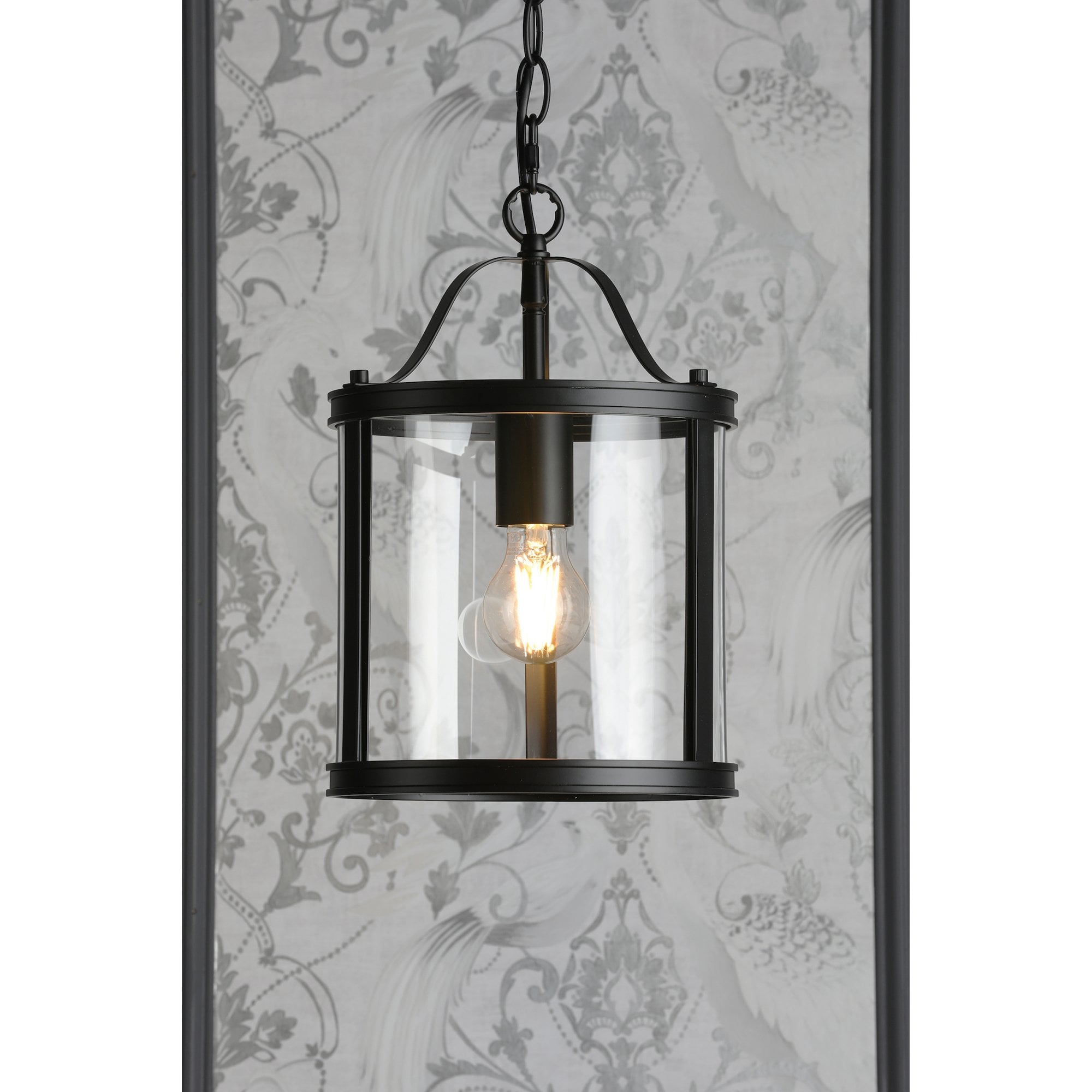 Harrington Vintage Single Ceiling Lantern In Matt Black Finish LA3756314-Q