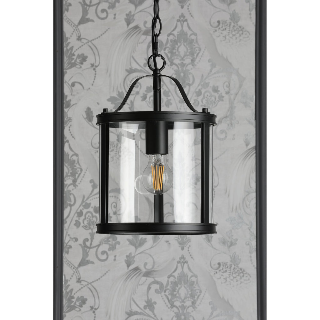 Harrington Vintage Single Ceiling Lantern In Matt Black Finish LA3756314-Q