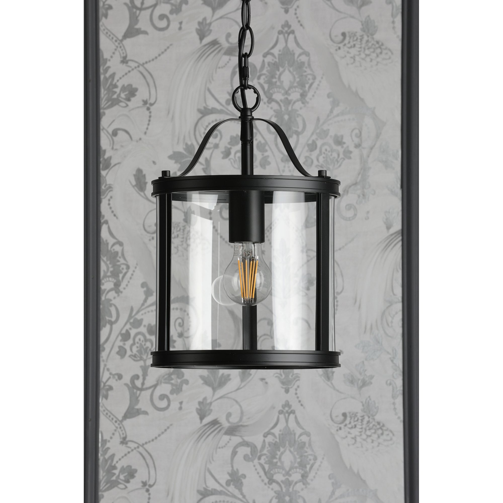 Harrington Vintage Single Ceiling Lantern In Matt Black Finish LA3756314-Q