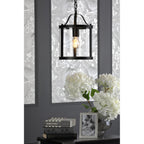 Harrington Vintage Single Ceiling Lantern In Matt Black Finish LA3756314-Q