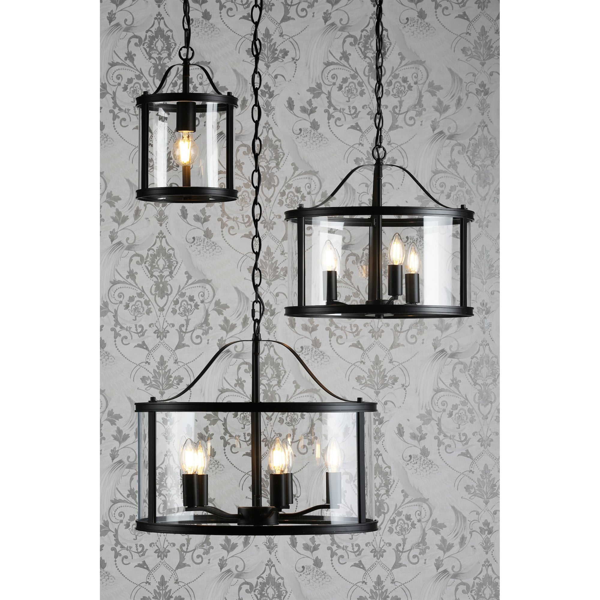 Harrington Vintage Single Ceiling Lantern In Matt Black Finish LA3756314-Q
