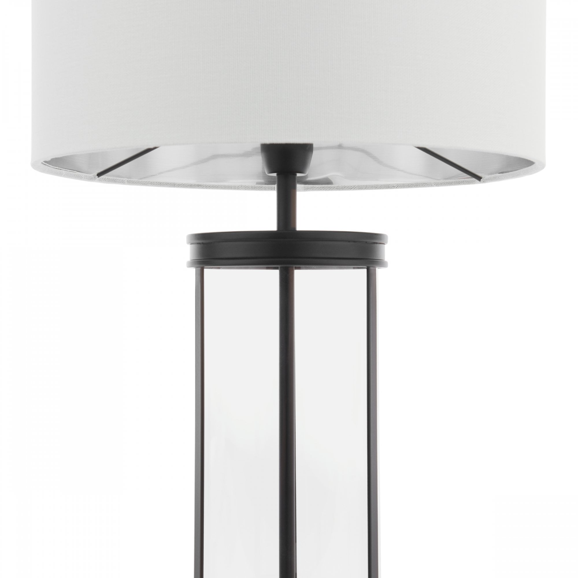 Harrington Vintage Small Table Lamp In Matt Black Finish With Linen Shade LA3756428-Q