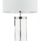 Harrington Vintage Small Table Lamp In Polished Nickel Finish With Linen Shade LA3756426-Q