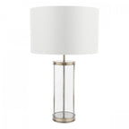 Harrington Vintage Large Table Lamp In Antique Brass Finish With Silk Shade LA3756424-Q