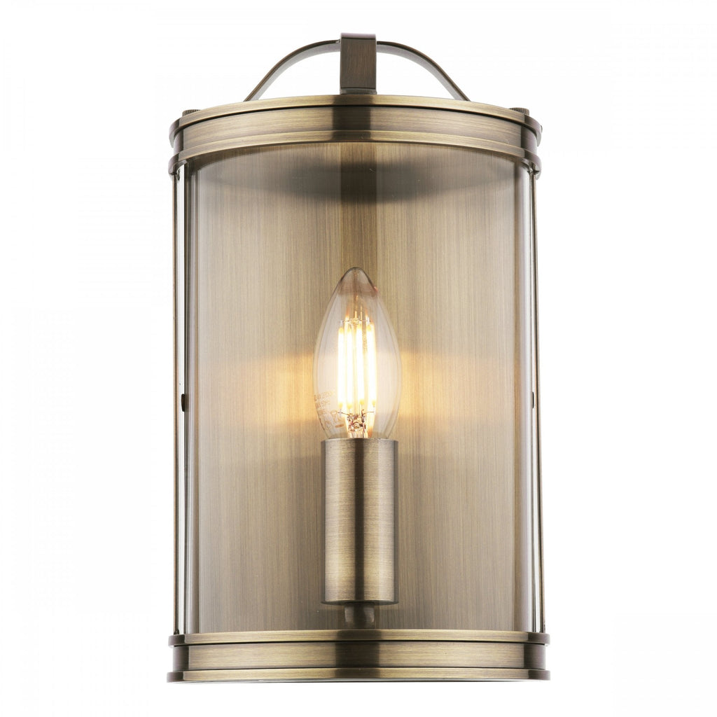 Harrington Vintage Wall Lantern In Antique Brass Finish LA3756383-Q