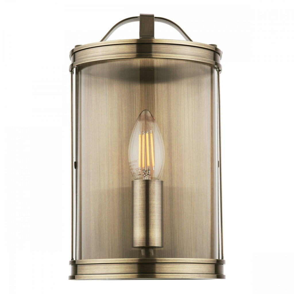 Harrington Vintage Wall Lantern In Antique Brass Finish LA3756383-Q