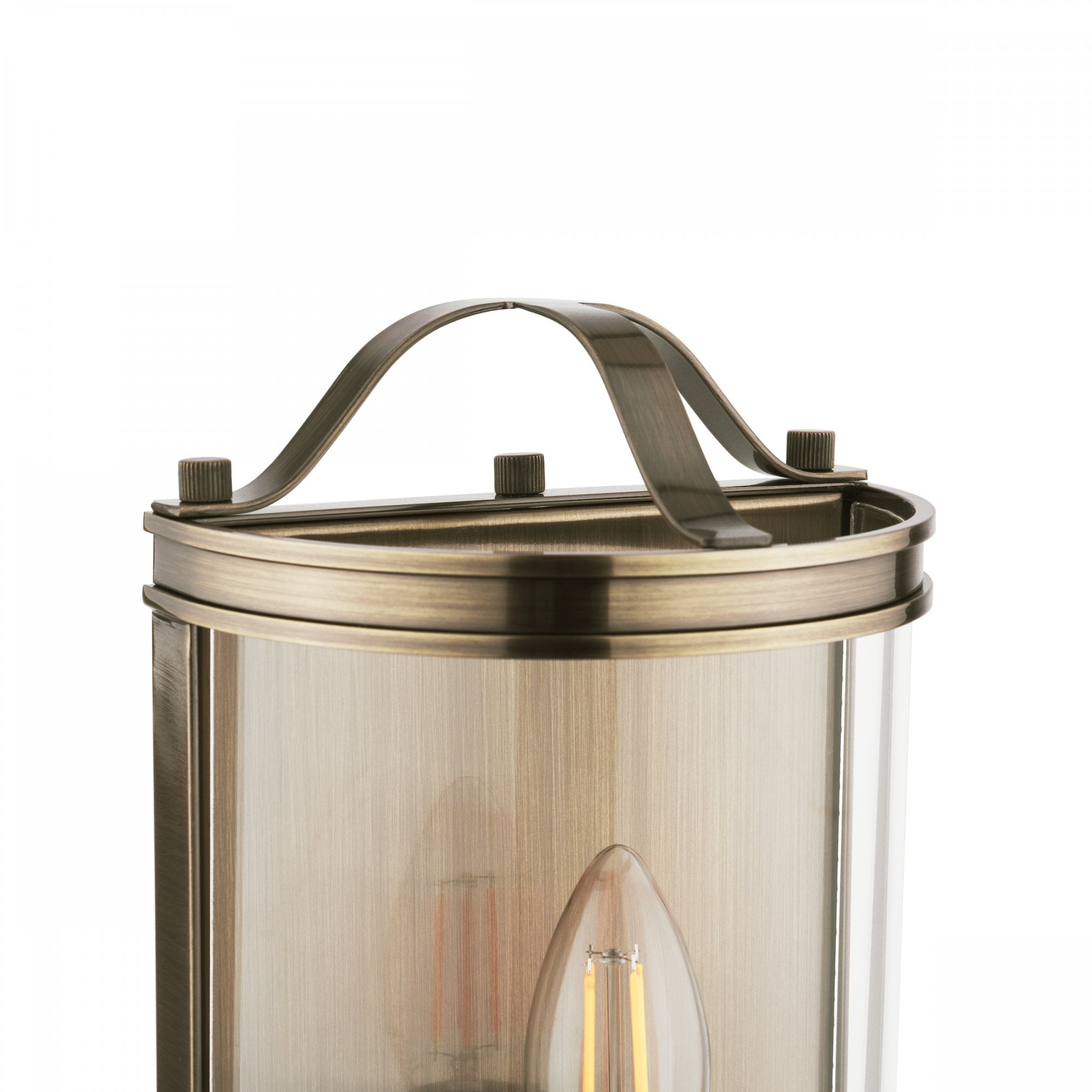 Harrington Vintage Wall Lantern In Antique Brass Finish LA3756383-Q