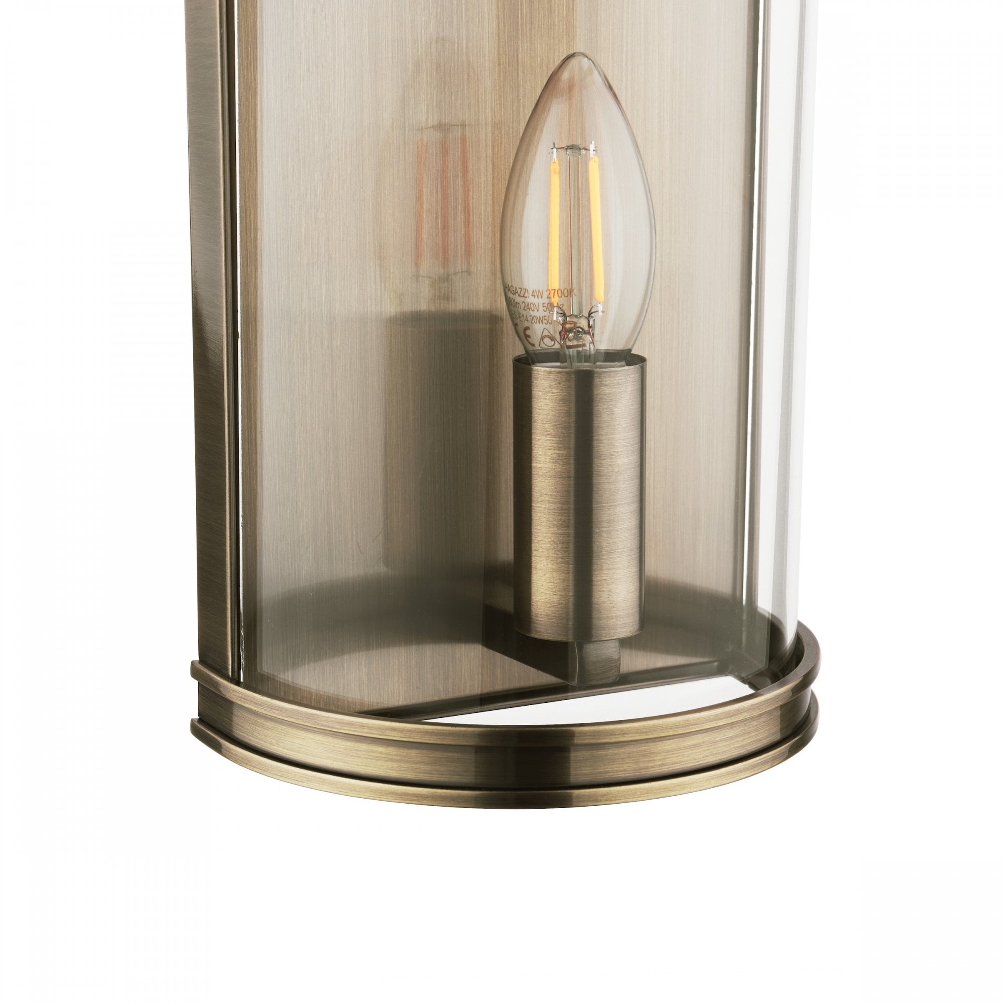 Harrington Vintage Wall Lantern In Antique Brass Finish LA3756383-Q