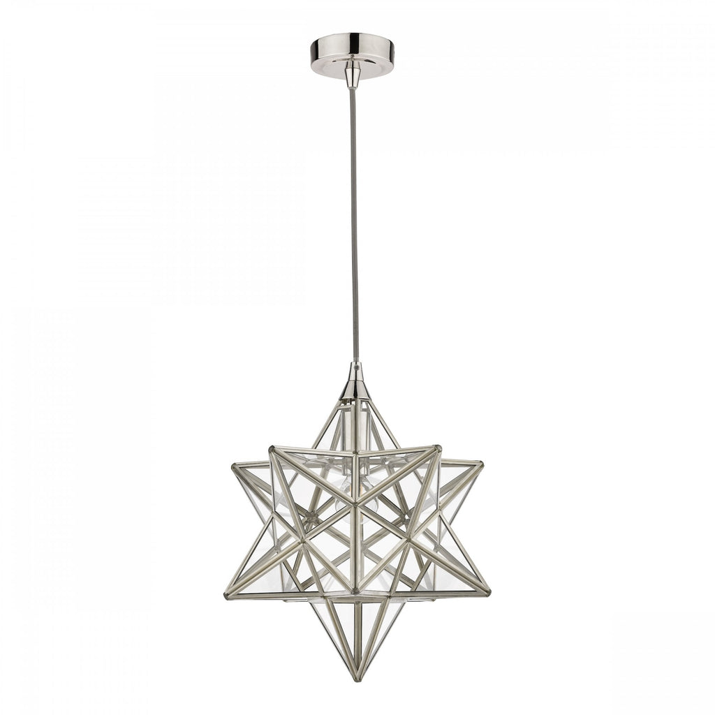 Star Small Ceiling Pendant Light In Silver Finish LA3756059-Q