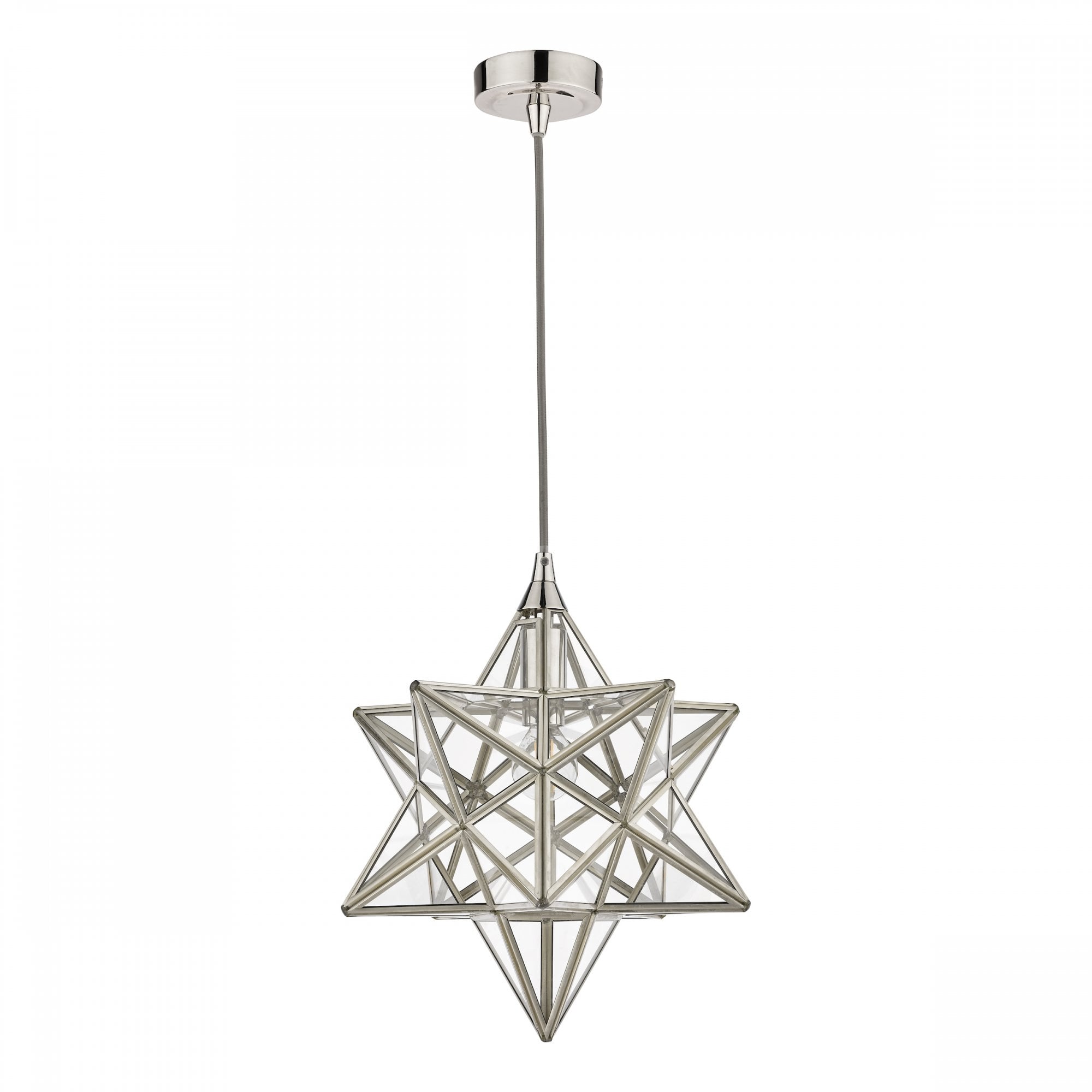 Star Small Ceiling Pendant Light In Silver Finish LA3756059-Q
