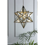 Star Small Ceiling Pendant Light In Silver Finish LA3756059-Q