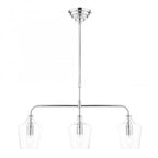 Ockley Clear Glass Ceiling Bar Pendant Light In Polished Chrome Finish LA3756331-Q