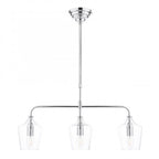 Ockley Clear Glass Ceiling Bar Pendant Light In Polished Chrome Finish LA3756331-Q