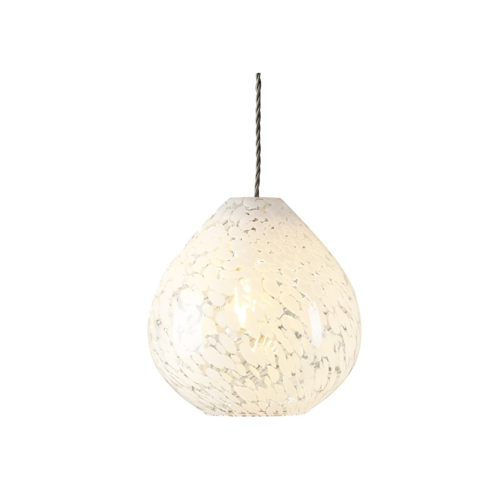 Confetti Modern Non Electric Ceiling Pendant Light In White Art Glass LA3756333-Q