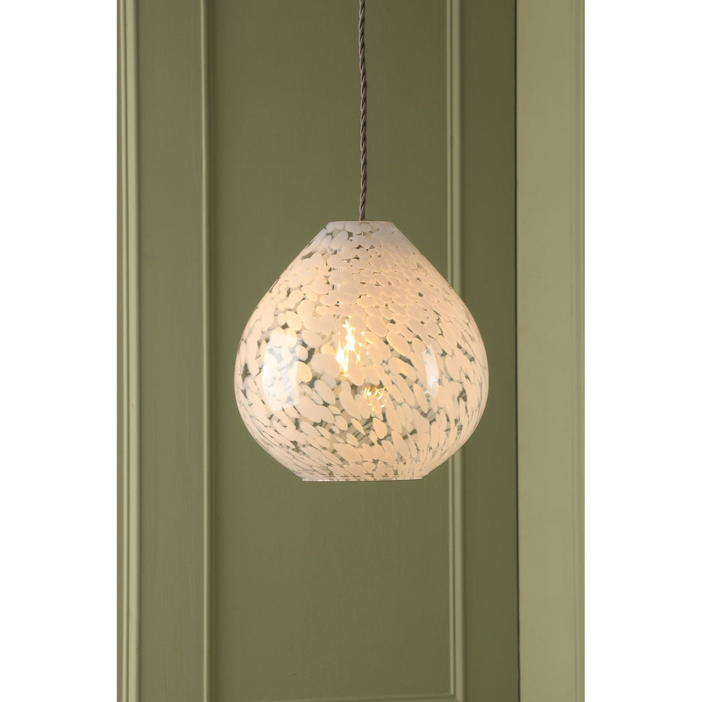 Confetti Modern Non Electric Ceiling Pendant Light In White Art Glass LA3756333-Q