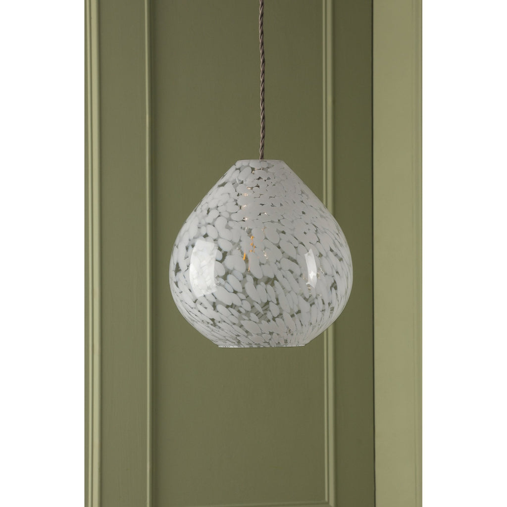 Confetti Modern Non Electric Ceiling Pendant Light In White Art Glass LA3756333-Q