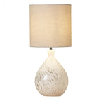 Confetti Art Glass Table Lamp With Silver Linen Shade LA3756332-Q