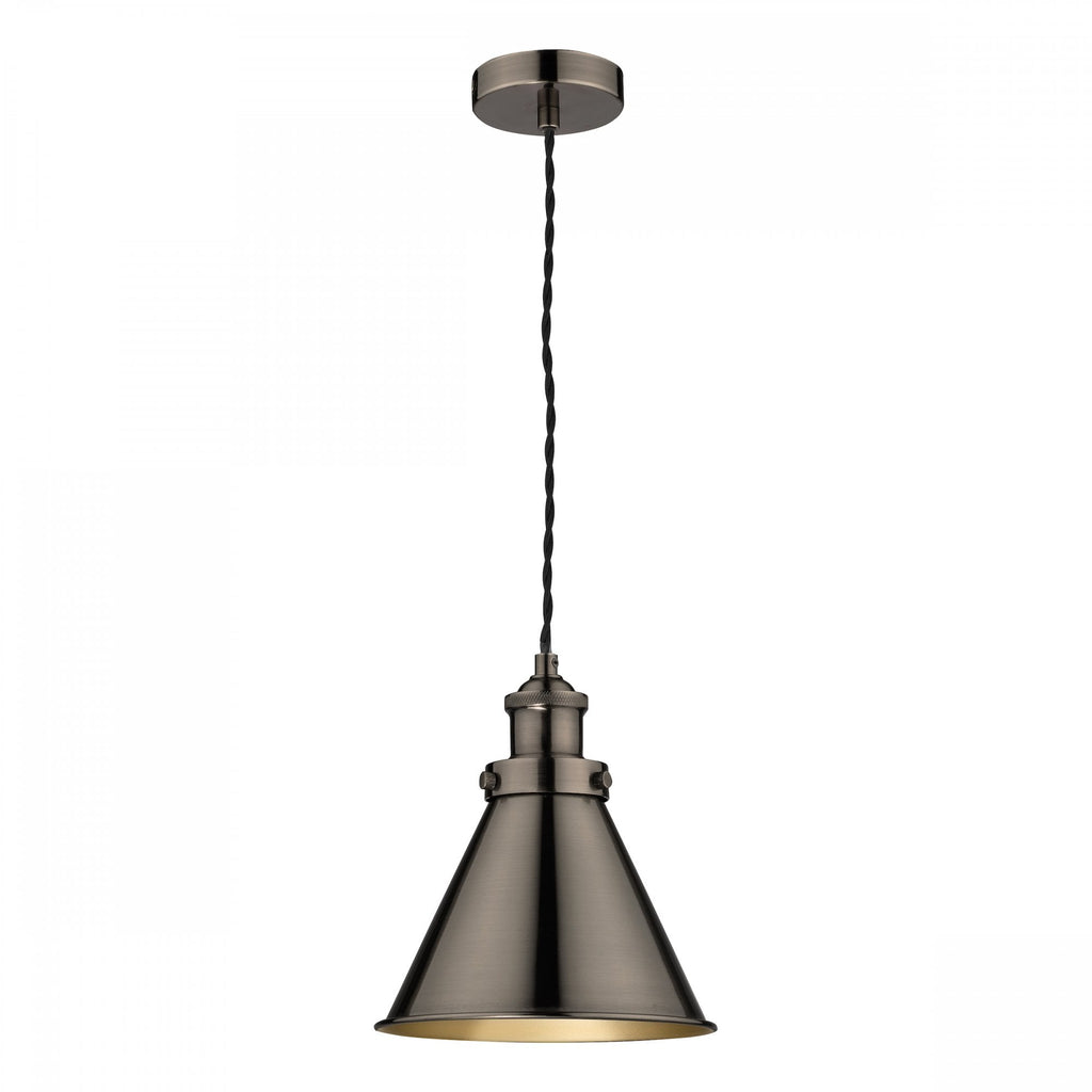 Rufus Vintage Ceiling Pendant Light In Industrial Nickel Finish LA3756099-Q