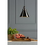 Rufus Vintage Ceiling Pendant Light In Industrial Nickel Finish LA3756099-Q