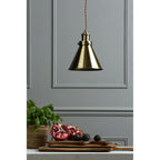 Rufus Vintage Ceiling Pendant Light In Antique Brass Finish LA3756075-Q