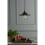 Pippa Ceiling Pendant Light In Aged Brass Finish With Smoked Glass Shade LA3756057-Q