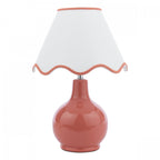 Bramhope Terracotta Ceramic Table Lamp With Cream Cotton Shade LA3756403-Q