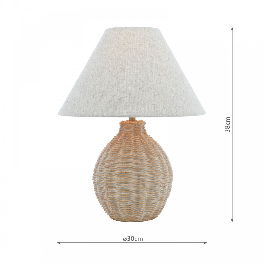 Fernhill Table Lamp Matt Cream With Shade LA3756396-Q