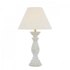 Chedworth Table Lamp In Concrete With Natural Linen Shade LA3756200-Q