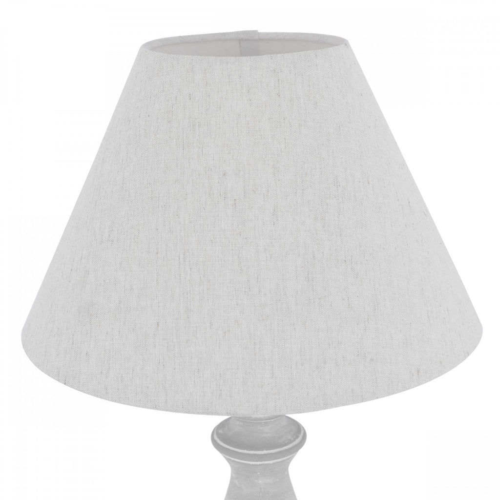 Chedworth Table Lamp In Concrete With Natural Linen Shade LA3756200-Q