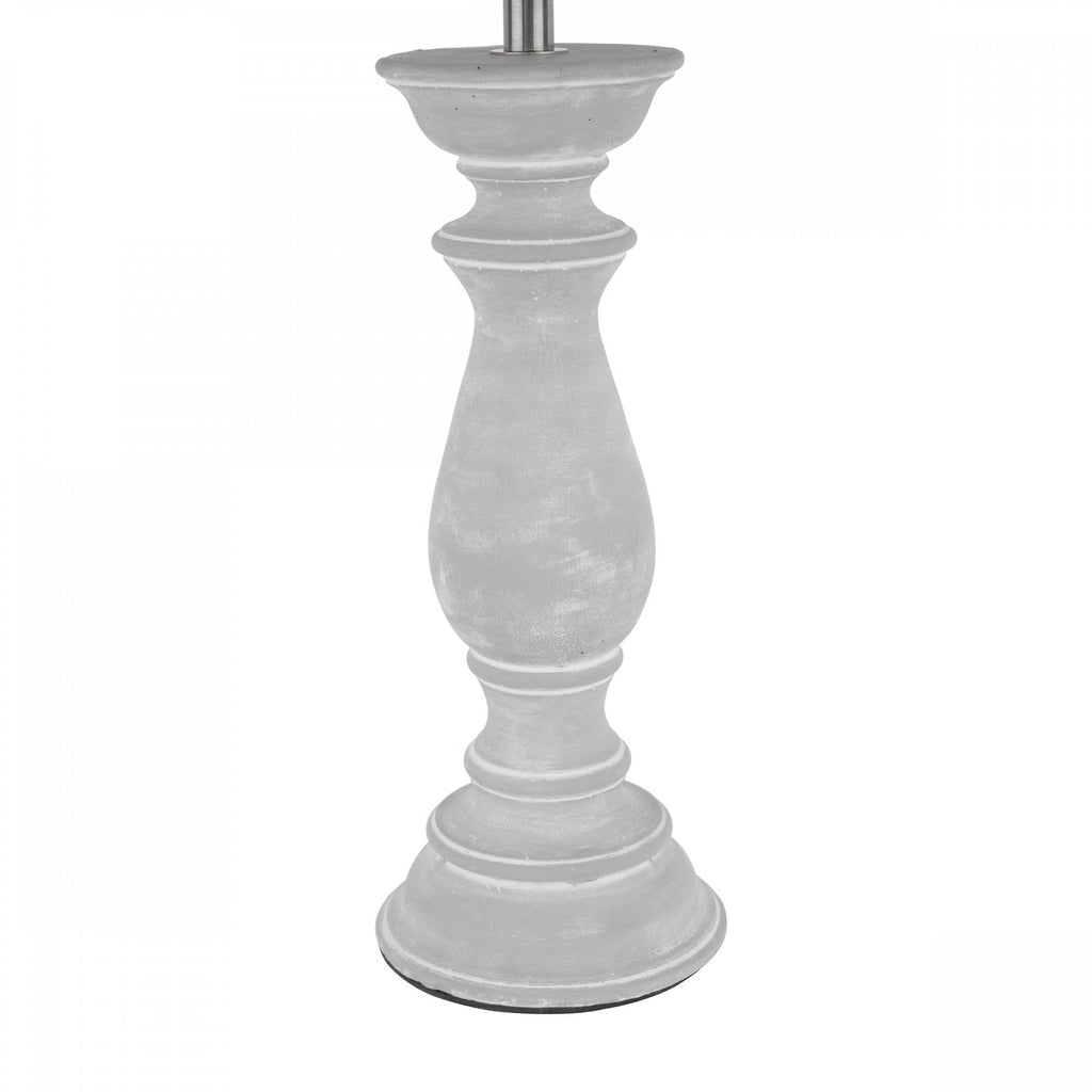 Chedworth Table Lamp In Concrete With Natural Linen Shade LA3756200-Q
