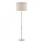 Highgrove Floor Lamp In Polished Nickel Finish With Natural Linen Shade LA3756091-Q