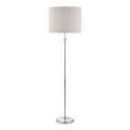 Highgrove Floor Lamp In Polished Nickel Finish With Natural Linen Shade LA3756091-Q