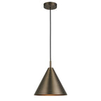 Cape Contemporary Ceiling Pendant Light In Brushed Antique Bronze 102892