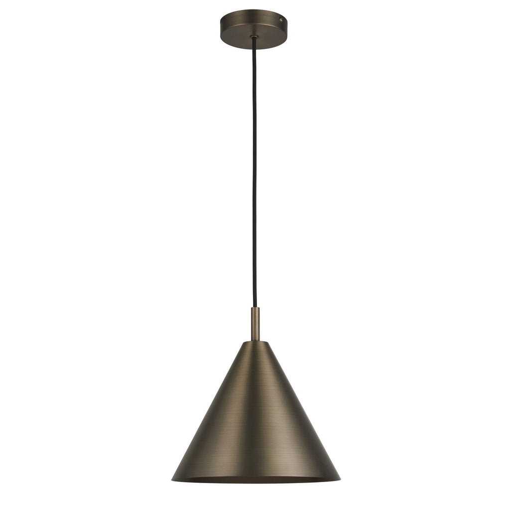 Cape Contemporary Ceiling Pendant Light In Brushed Antique Bronze 102892