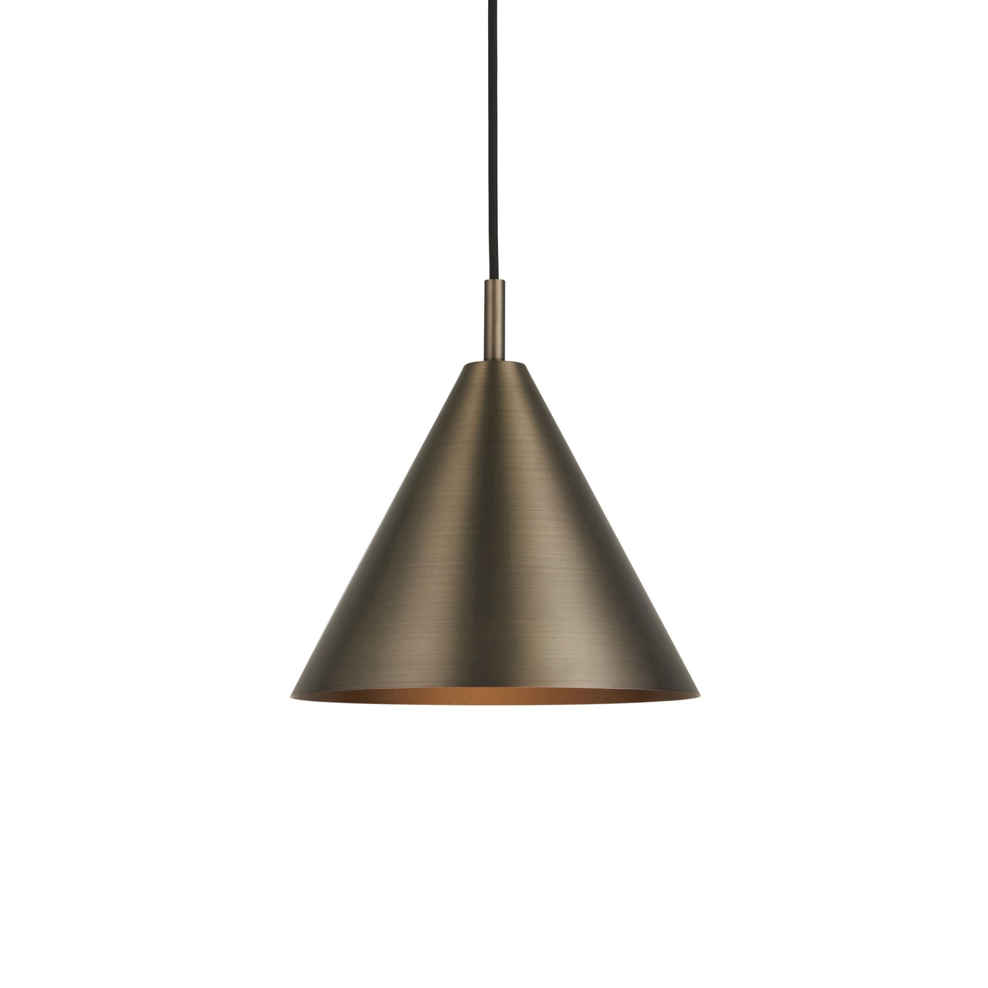 Cape Contemporary Ceiling Pendant Light In Brushed Antique Bronze 102892