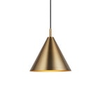Cape Contemporary Ceiling Pendant Light In Warm Antique Brass Finish 102891