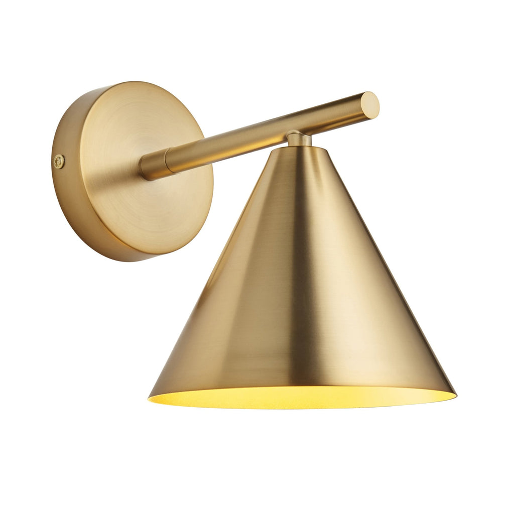 Cape Contemporary Wall Light In Warm Antique Brass Finish 102893