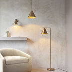 Cape Contemporary Wall Light In Warm Antique Brass Finish 102893